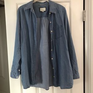 Forever21 Chambray button-down tunic